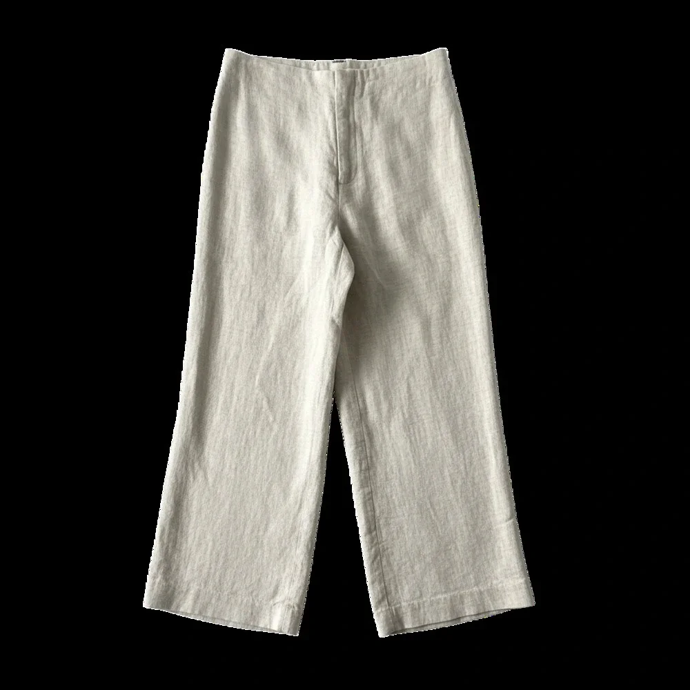 Reformation Linen Heather Grey Joni Pants Size 4